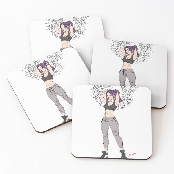 Item preview, Workout+Wings girl artwork designed and sold by Parzival2x.