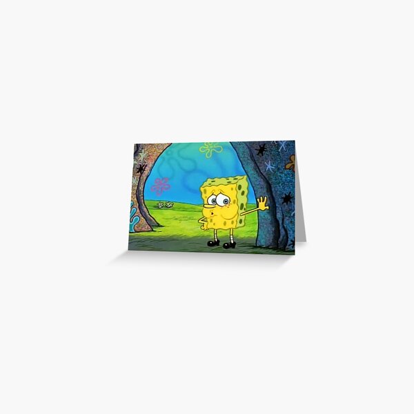 Out Of Breath Spongebob Meme Greeting Card For Sale By Emszter Redbubble