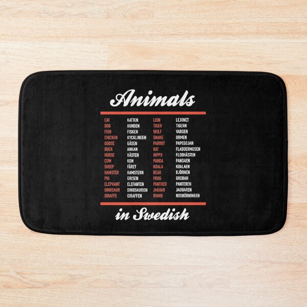 Item preview, Animals In Swedish - Swedish Language Cheatsheet designed and sold by HiddenVerb.
