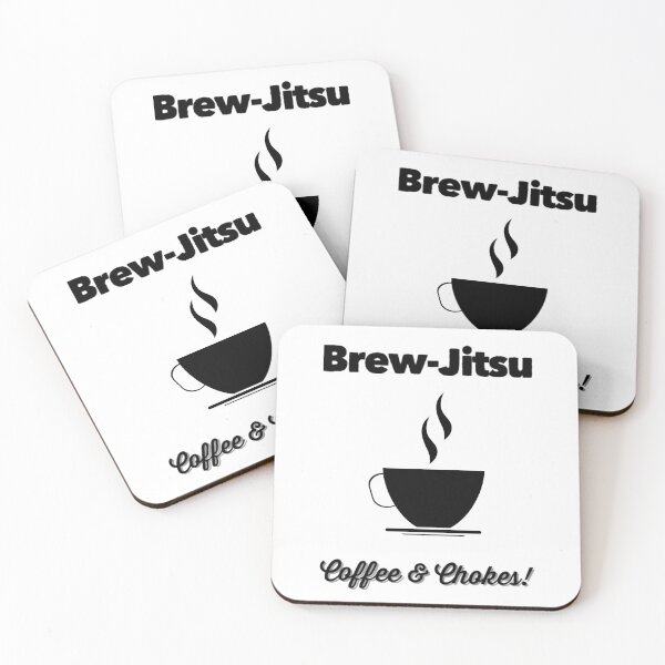 Item preview, Brazilian Jiu Jitsu (BJJ) Brew-Jitsu Coffee, Funny Design designed and sold by Johnny Brabo BJJ Apparel.