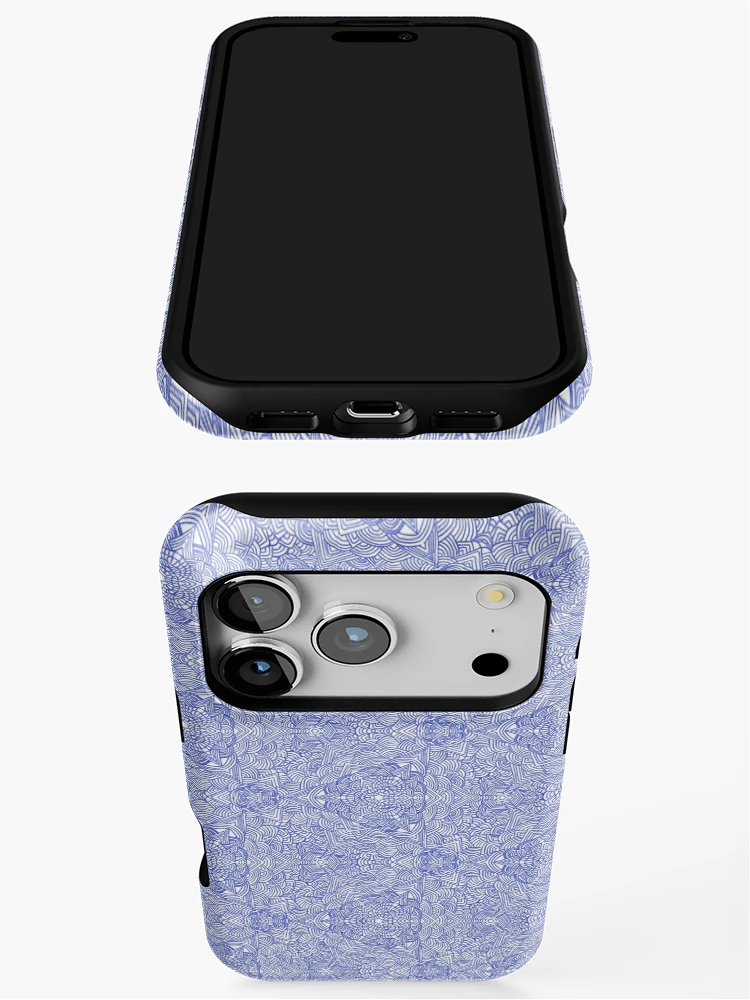 Thumbnail 3 of 4, iPhone Case, Zentangle pattern designed and sold by Bilo12.
