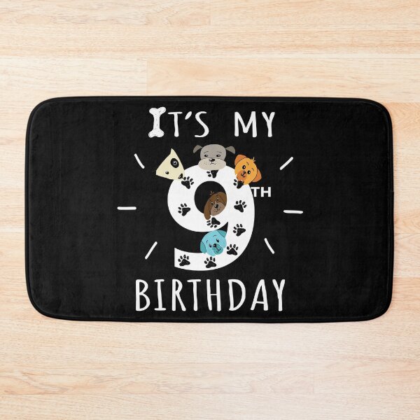Item preview, It's My 9th Birthday Dog Lover Theme 9 Years Old Puppy design designed and sold by Grabitees.