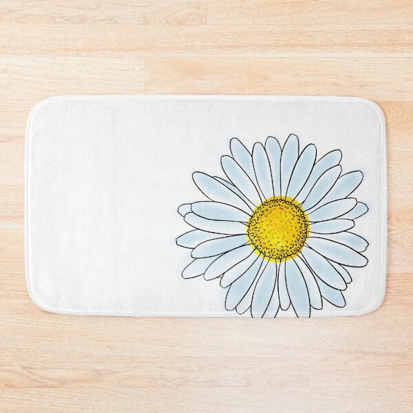Item preview, beautiful doodle sketch daisy flower watercolor with outline, isolated. designed and sold by Yevheniia Hulinska.