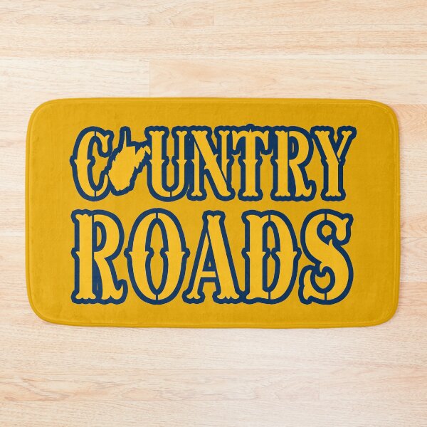 Item preview, West Virginia State Map Country Roads Gold Shirts Stickers designed and sold by Pittsburgh 412 Steel City Yinzers.