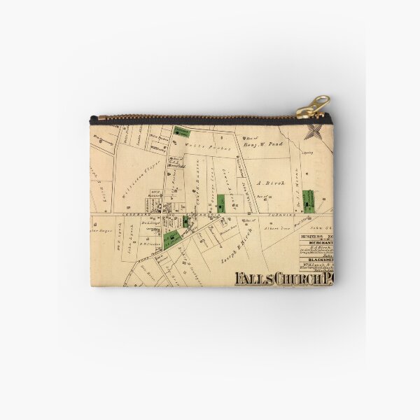 Item preview, Vintage Falls Church VA Map (1879) designed and sold by BravuraMedia.