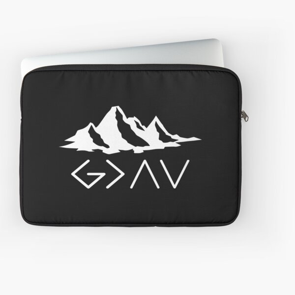 God is Greater Than the Highs and Lows Laptop Sleeve