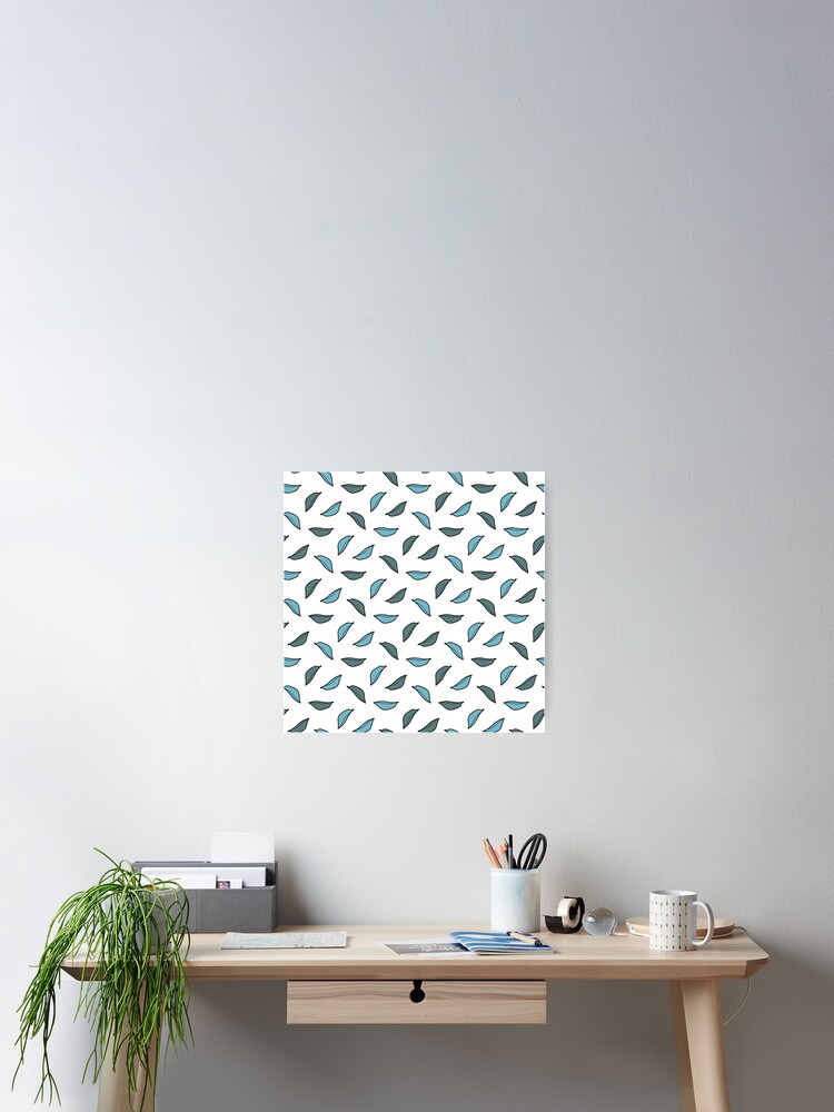 Thumbnail 2 of 3, Poster, Leaves pattern designed and sold by MonteGrosso.