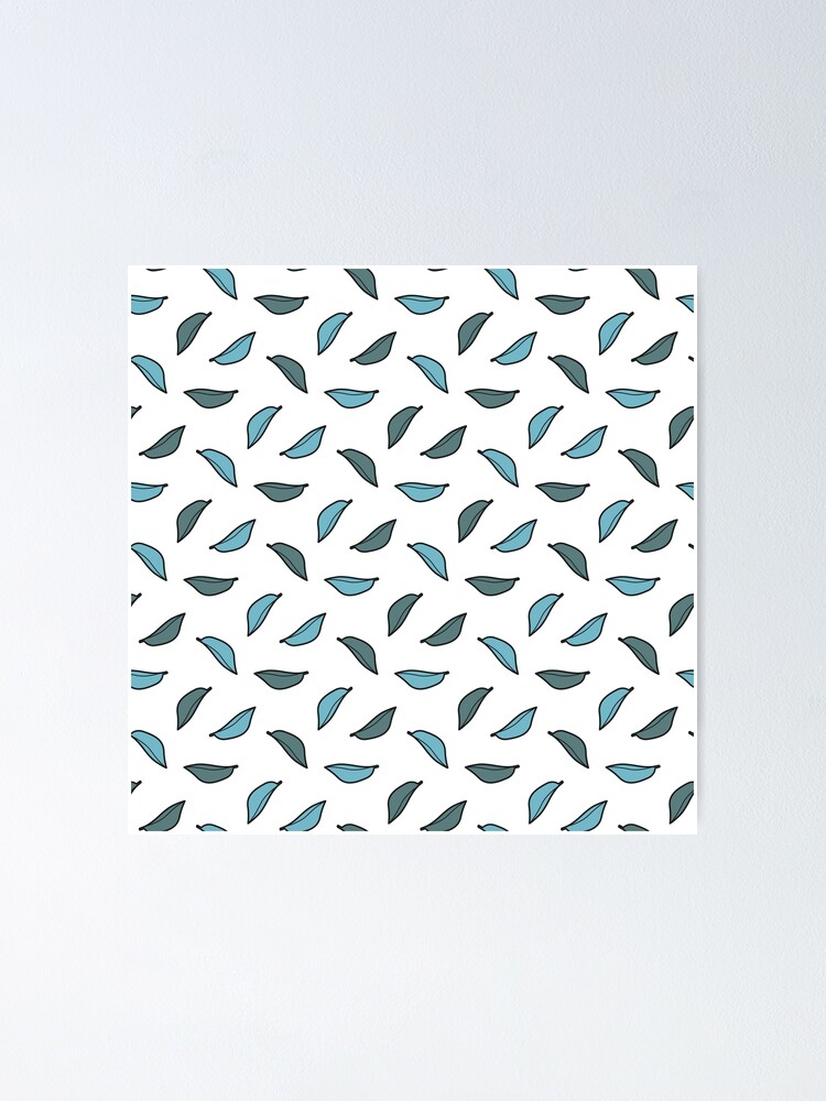 Thumbnail 1 of 3, Poster, Leaves pattern designed and sold by MonteGrosso.