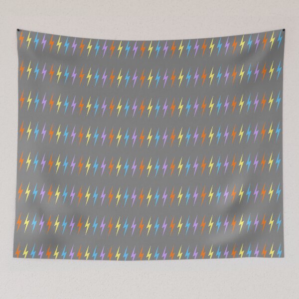 Item preview, Purple Orange Yellow Variety Sticker Pack 2 Indented Lightning Bolt 4 Bolts designed and sold by byemma.