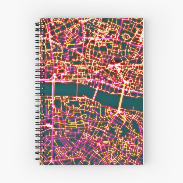 Item preview, Neon Roads of London designed and sold by Data-Driven Map Designs.