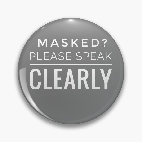 Item preview, Deaf Awareness Slogan  Reusable  Cloth Mask  by Jenny Meehan  designed and sold by Jenny Meehan Art Prints and Patterns  .