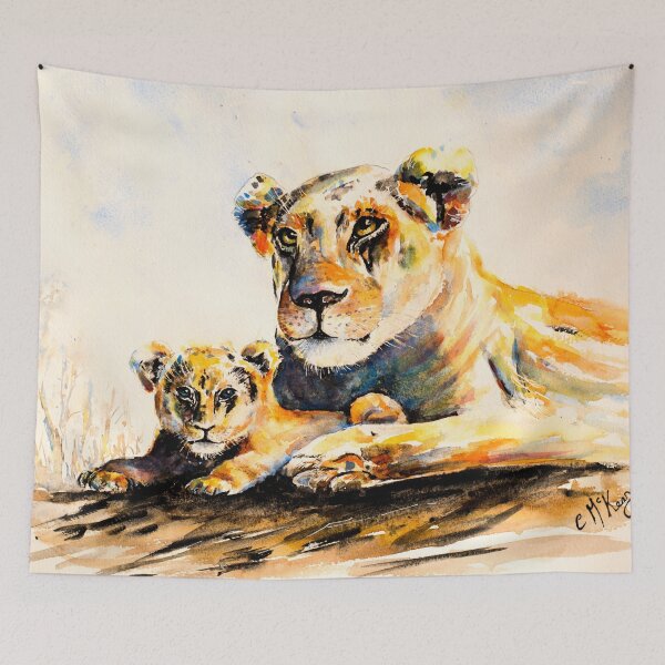Item preview, Motherly love - lions designed and sold by carriemckenzie.