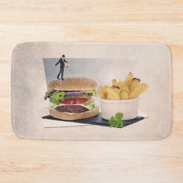 Item preview, burger print, hamburger illustration designed and sold by yannpendaries.