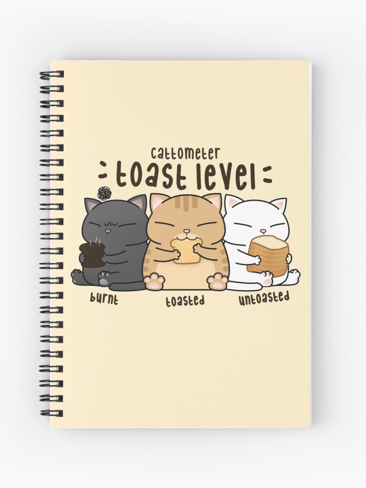 The Types of Cat Loaf Spiral Notebook for Sale by usclaireforce