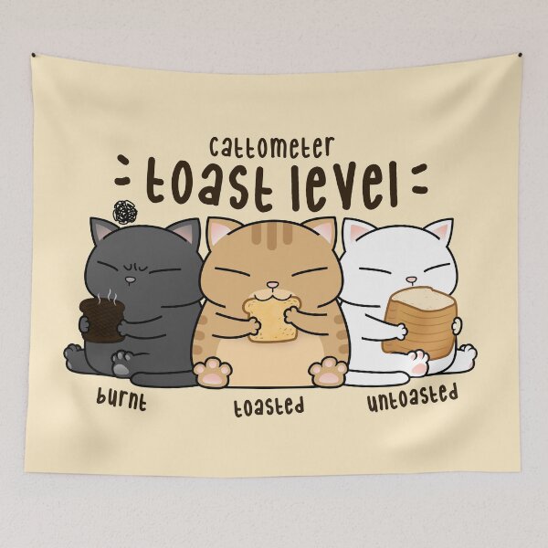 Item preview, Chubby Cat Toast Level designed and sold by Takeda-art.