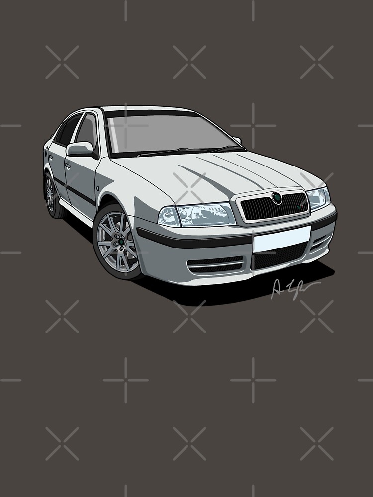 Thumbnail 7 of 7, Classic T-Shirt, Czech Republic RS Rally Sport - Diamond Silver designed and sold by motornationgame.