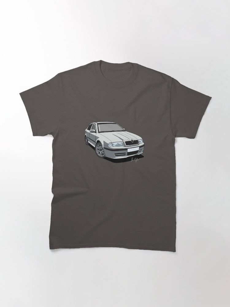 Thumbnail 3 of 7, Classic T-Shirt, Czech Republic RS Rally Sport - Diamond Silver designed and sold by motornationgame.