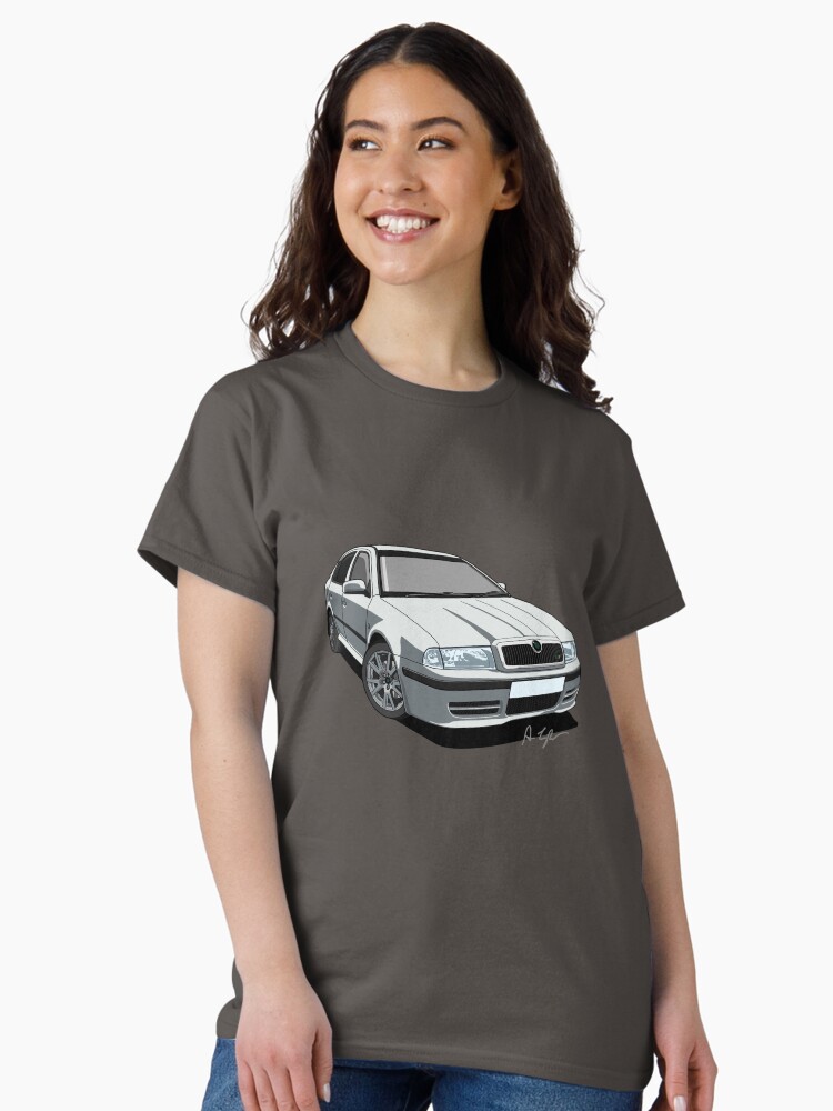 Thumbnail 1 of 7, Classic T-Shirt, Czech Republic RS Rally Sport - Diamond Silver designed and sold by motornationgame.