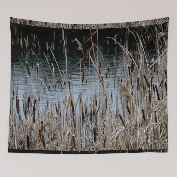 Item preview, Madine lake natural reeds landscape	 designed and sold by EstelleRossetti.