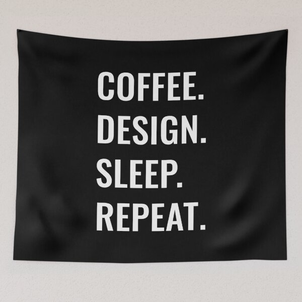 Item preview, Coffee Design Sleep Repeat designed and sold by manishfzr1995.