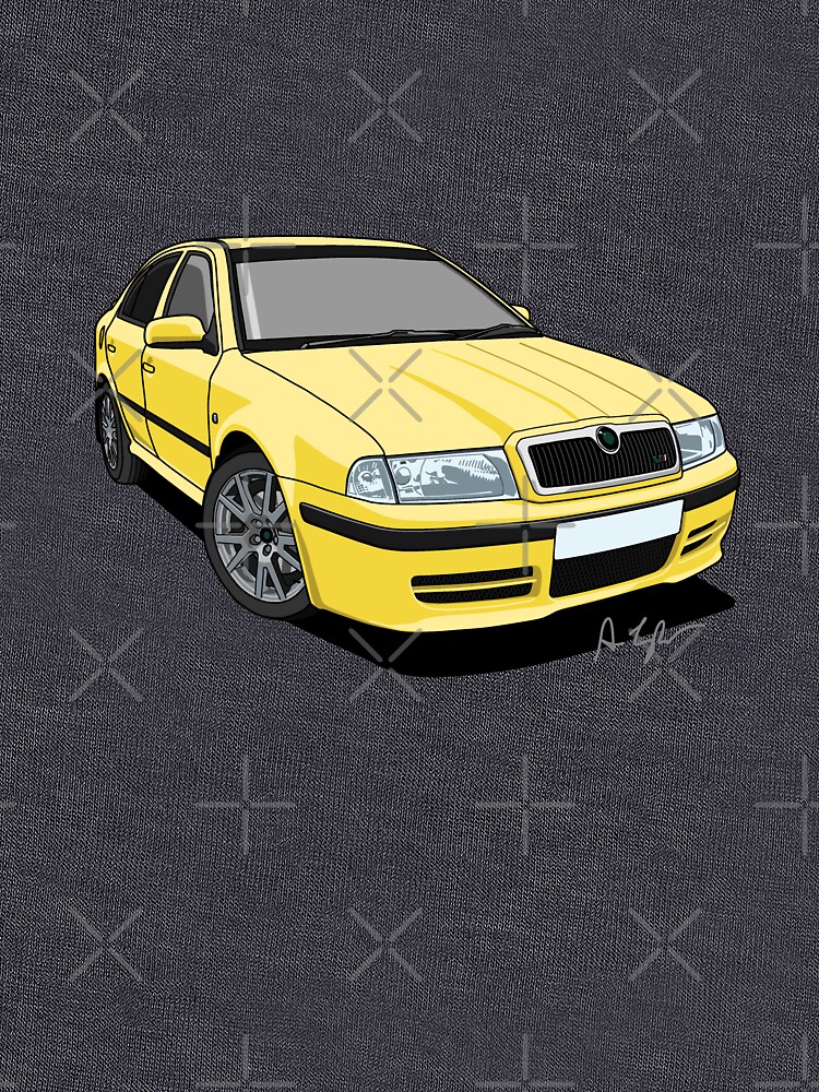 Thumbnail 7 of 7, Classic T-Shirt, Czech Republic RS Rally Sport - Lemon Yellow designed and sold by motornationgame.