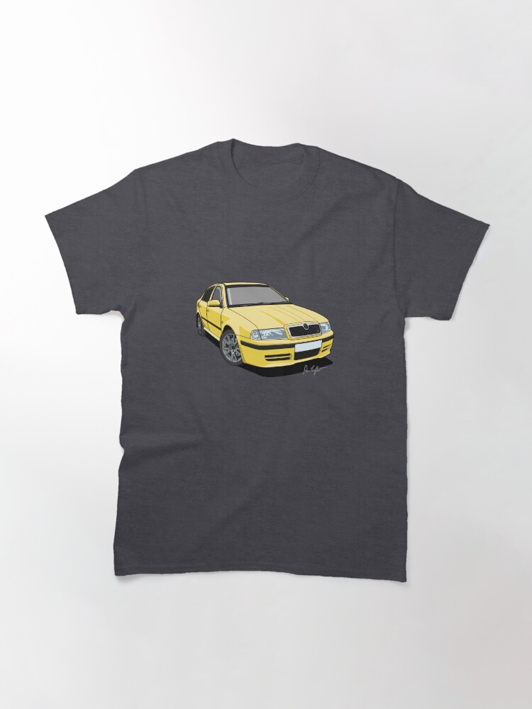 Thumbnail 3 of 7, Classic T-Shirt, Czech Republic RS Rally Sport - Lemon Yellow designed and sold by motornationgame.