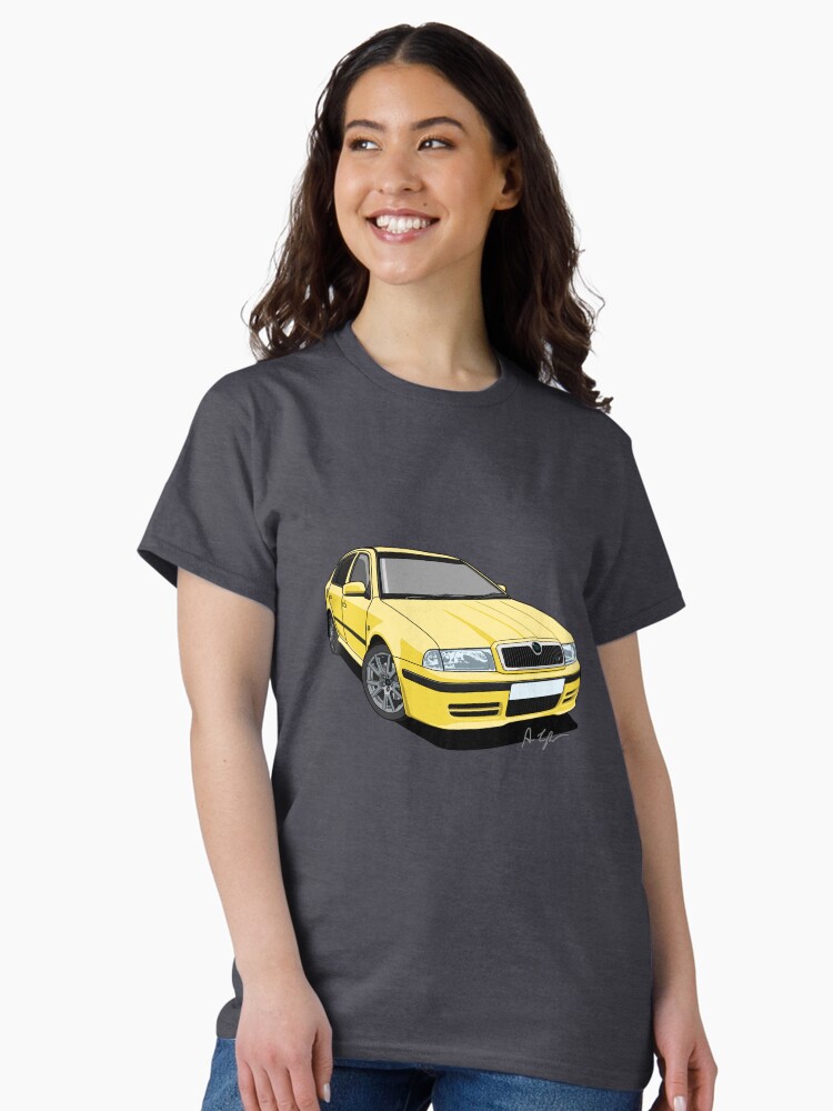 Thumbnail 2 of 7, Classic T-Shirt, Czech Republic RS Rally Sport - Lemon Yellow designed and sold by motornationgame.