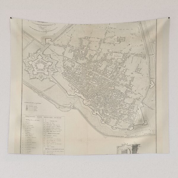 Item preview, Vintage Ferrara Italy Map (1844) designed and sold by BravuraMedia.