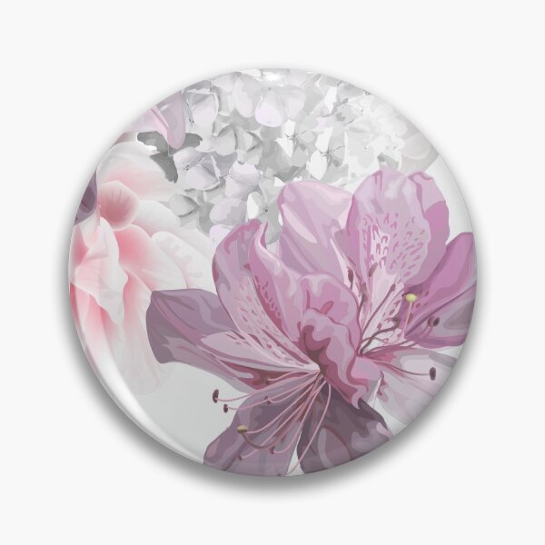 Item preview, French Soft Mauves floral watercolour designed and sold by DavJen.