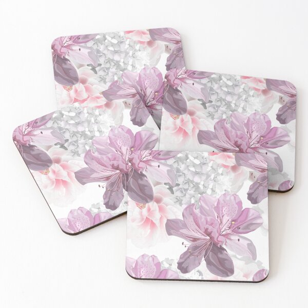 Item preview, French Soft Mauves floral watercolour designed and sold by DavJen.