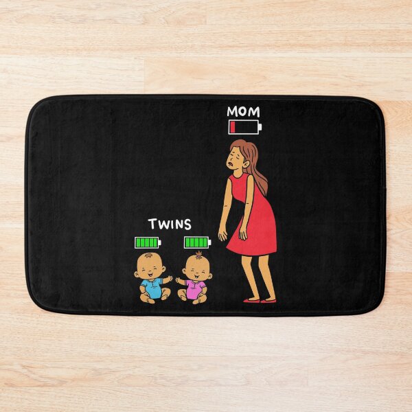 Item preview, Low Battery Mom Twins Motherhood Mother's Day Gift designed and sold by haselshirt.