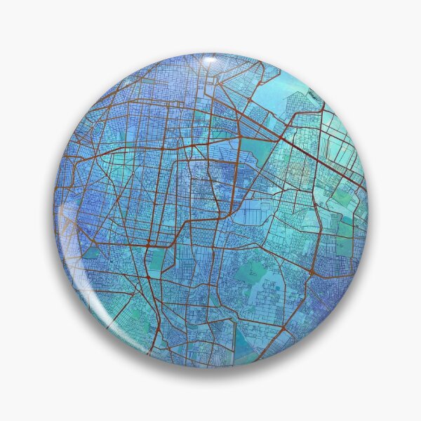Item preview, Mexico North America Street Map Blue Lagoon designed and sold by IvonDesign.