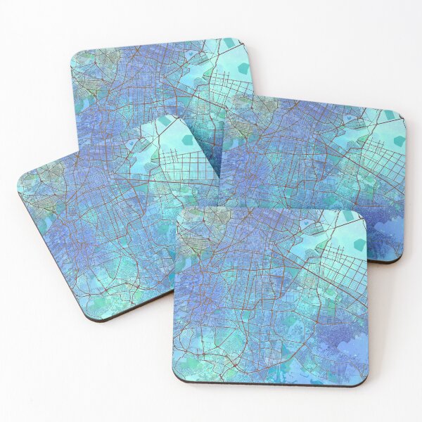 Item preview, Mexico North America Street Map Blue Lagoon designed and sold by IvonDesign.