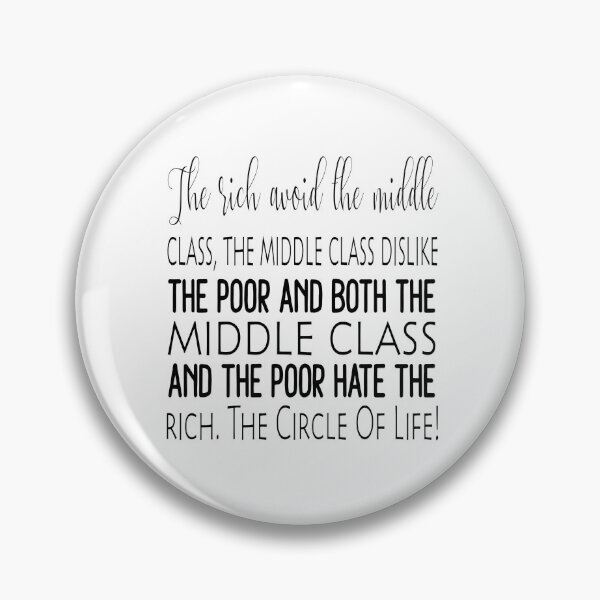 Item preview, The Rich The Poor The Middle Class Circle Of Life Black Version designed and sold by darknessjeff86.