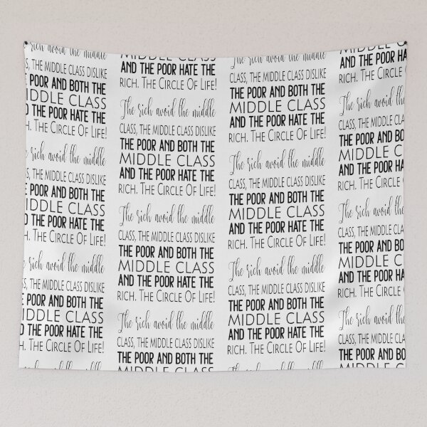 Item preview, The Rich The Poor The Middle Class Circle Of Life Black Version designed and sold by darknessjeff86.