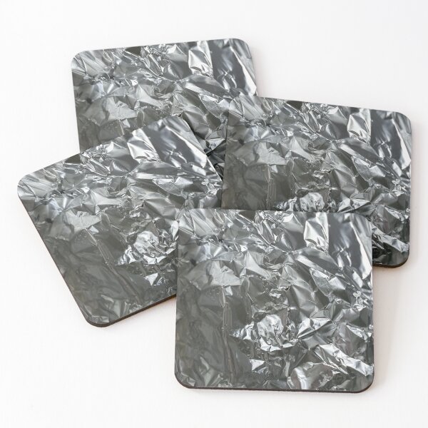 Item preview, Close-Up Of Crumpled Up Aluminium Kitchen Foil designed and sold by AJ505.