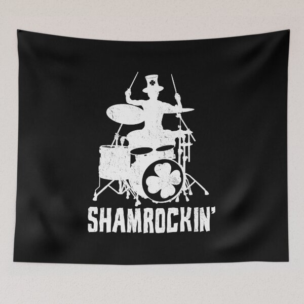 Item preview, Shamrockin' St. Patrick's Day Shamrock Drummer designed and sold by haselshirt.