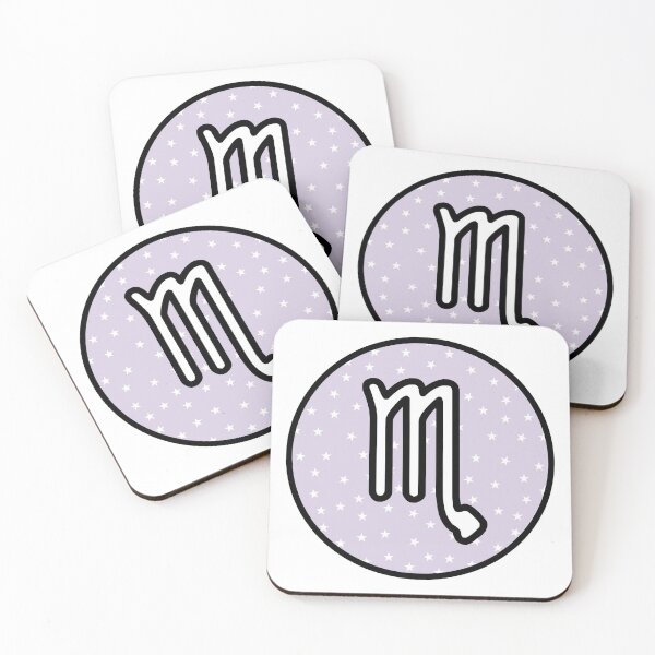 Item preview, Scorpio zodiac / astrology sticker - Purple Stars designed and sold by JessisArt.