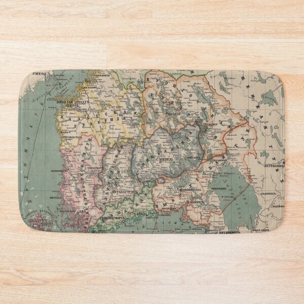 Item preview, Vintage Map of Finland (1860) designed and sold by BravuraMedia.