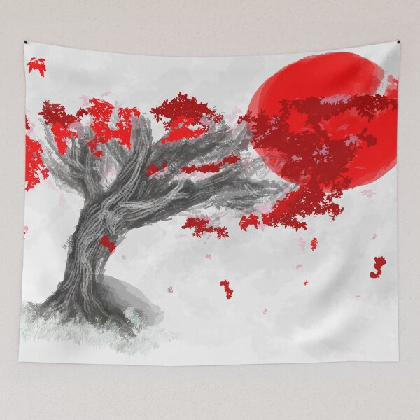 Item preview, Red Moon Blossom designed and sold by Arts-And-Design.