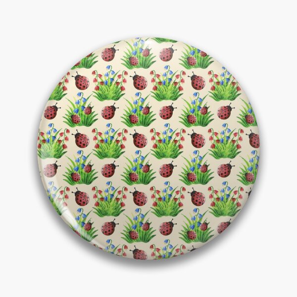 Item preview, Ladybugs Ladybirds and Flowers designed and sold by madtoyman.