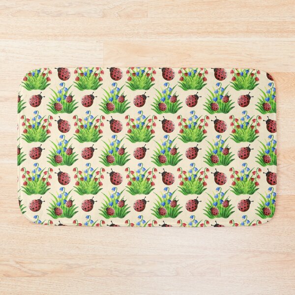 Item preview, Ladybugs Ladybirds and Flowers designed and sold by madtoyman.