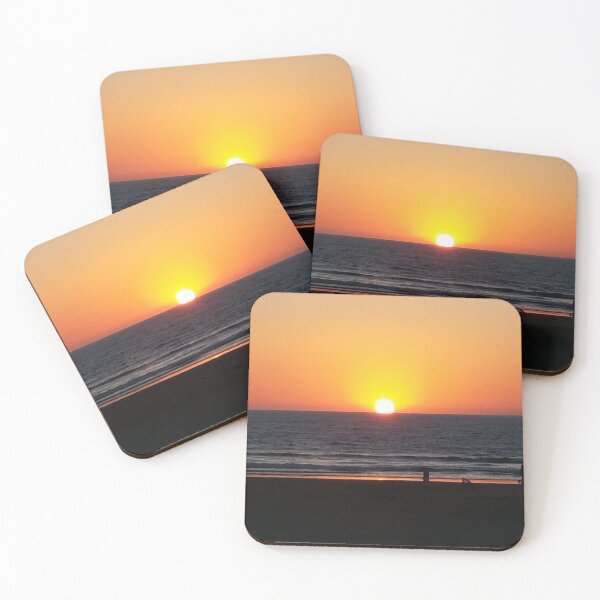 Item preview, Sunset over the waves of Agadir beach North Africa Morocco designed and sold by Hamadajet.