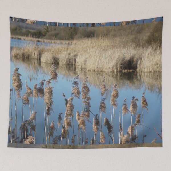 Item preview, Madine lake natural reeds landscape	 designed and sold by EstelleRossetti.