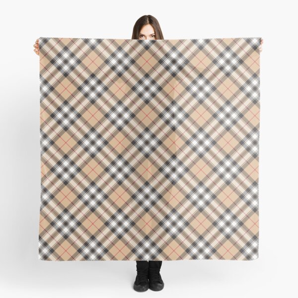 Pride of scotland gold tartan fabric textile Scarf
