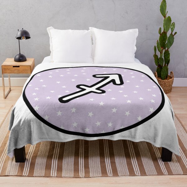 Item preview, Sagittarius zodiac / astrology sticker - purple stars designed and sold by JessisArt.