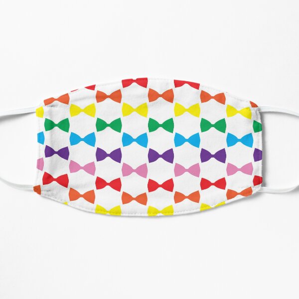 Rainbow Bow Ties Mask