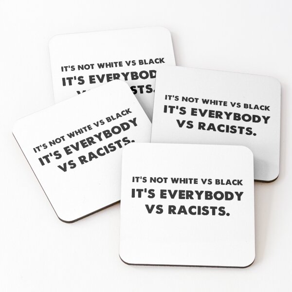 Item preview, It's not white or black it's everybody vs racists trendy designed and sold by Kathrine2302.