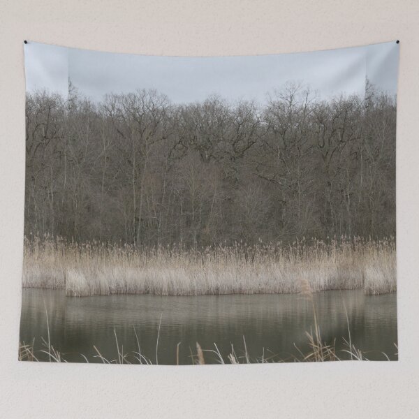 Item preview, Madine lake natural reeds landscape	 designed and sold by EstelleRossetti.