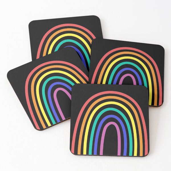 Item preview, Pride Rainbow (Black Base) designed and sold by mydoodlesateme.
